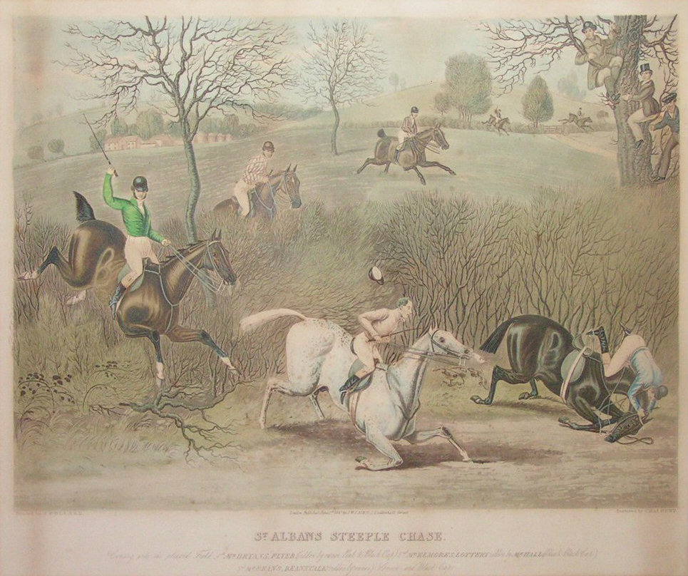 Aquatint - St. Albans Steeple Chase - Hunt